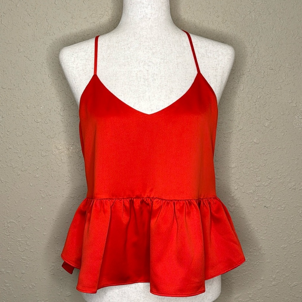 RO&DE Halter Peplum Top